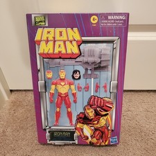 MISB Marvel Legends Retro Deluxe Iron Man with plasma cannon proton Gamerverse