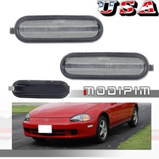 Clear Front Bumper Side Marker Reflector Light For Honda Civic Del Sol 1993-1997 Clear Front Bumper Side Marker Reflector Light For Honda Civic Del Sol 1993-1997