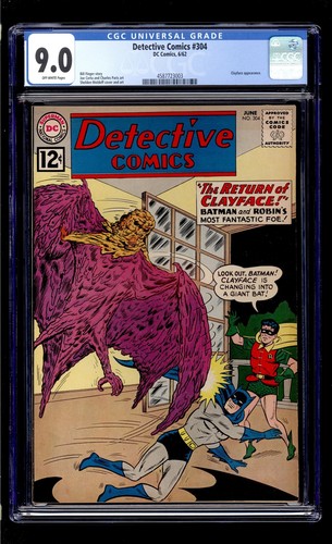 Detective Comics #304 1962 CGC 9.0 VF/NM OW High Definition Scans**