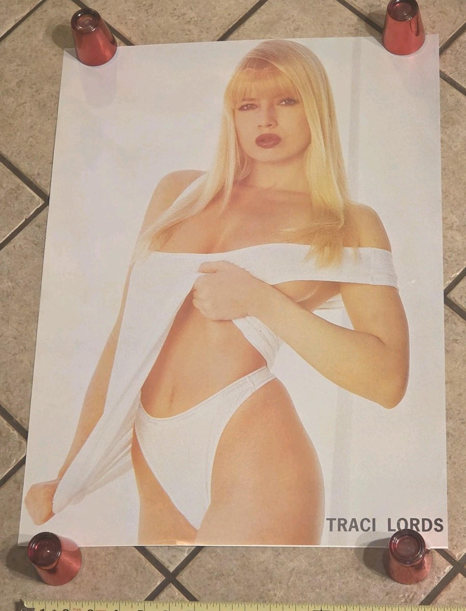 VTG Traci Lords 17x23 WHITE BIKINI POSTER Actressformer Porn Movie Star  SEXY | eBay