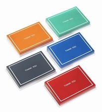 Hallmark Thank You Cards Assortment, Red, Green, Blue, Black, Orange 50 Cards