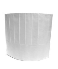 KingSeal 20 Count Disposable Paper Chef's Hats, Pleated, Adjustable Band, 10 ...
