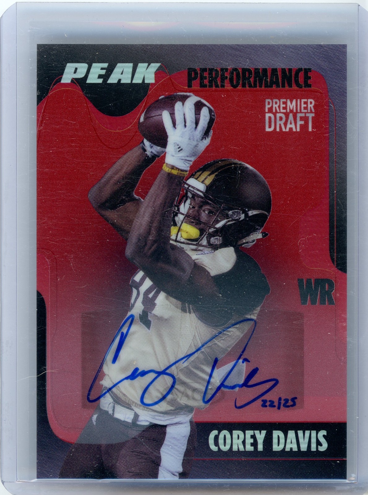 Corey Davis Panini Prizm Rookie Patch Autograph Prizm #CD Red Power