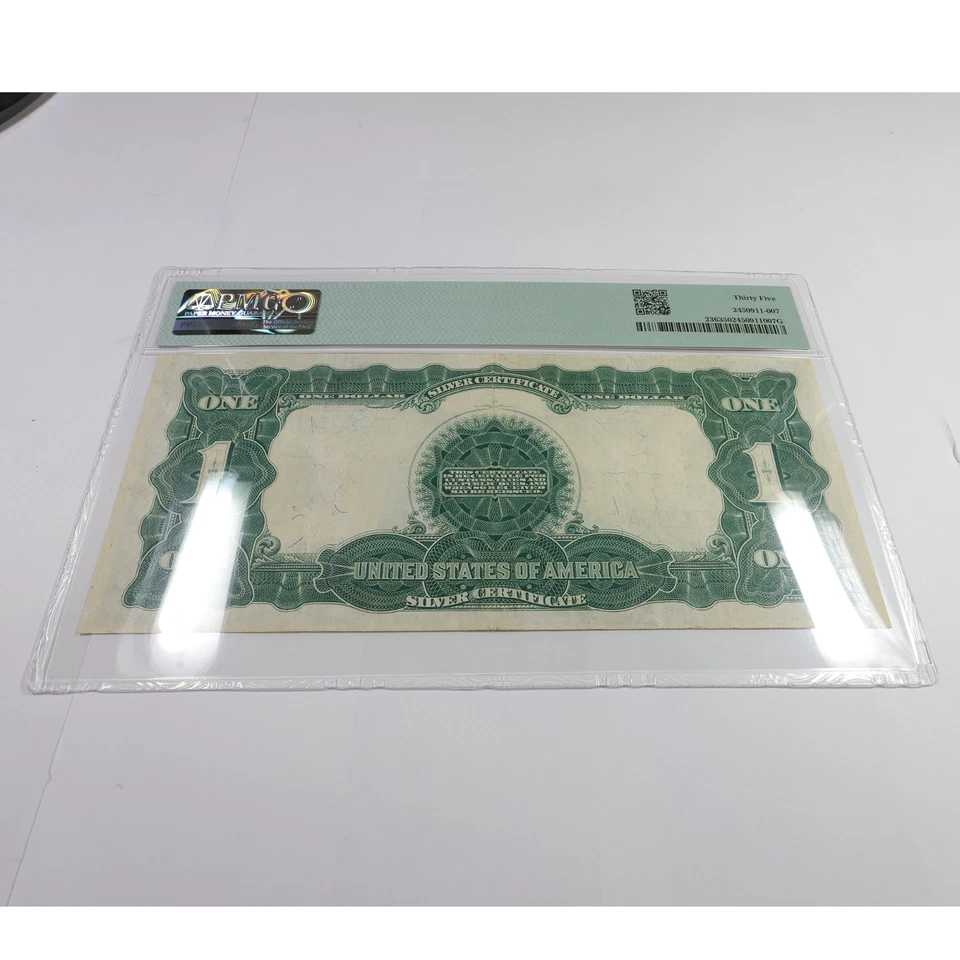 1899 PMG Choice VF35 Black Eagle Silver Certificate $1 One Dollar US Note 57882F - Image 4 of 4