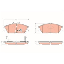 Satz Bremsbeläge Bremsklötze vorne für Hyundai Accent X-3 2 LC Getz TB | 2450