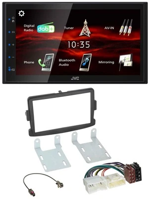 JVC USB Bluetooth MP3 DAB 2DIN Autoradio für Dacia Sandero Opel Vivaro Renault T - Bild 1 von 4