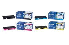 Image of 4x Genuine Brother TN135 C/M/Y/K Toners TN-135 For DCP-9042CDN MFC-9450CDN