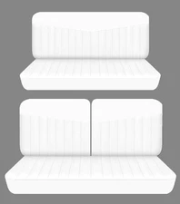 Fits 1960 to 1967 Chevy Impala 2dr hardtop Front 50-50 top and Rear seat covers