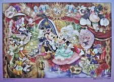 TENYO Unique Plastic Jigsaw Puzzle Disney Mickey Invitation to a Masquerade 1000