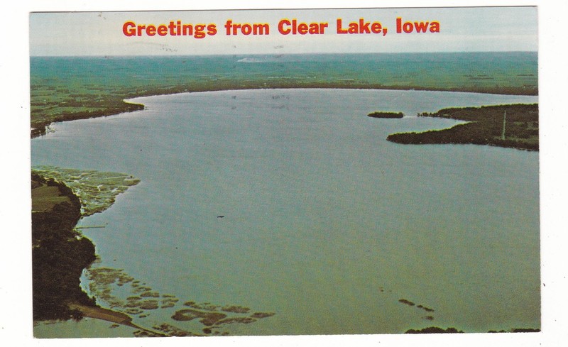 Greetings from Clear Lake, Iowa vintage postcard