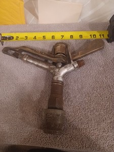 Vintage Brass 70C Full Circle Rain Bird Sprinkler works good