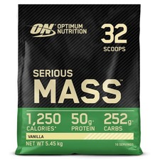Optimum Nutrition Serious Mass Weight Gainer Vanilla 5.45kg 16 Servings Free P&P 9.63 per kilo