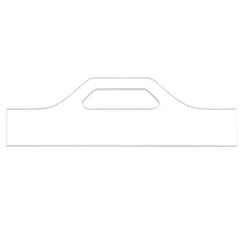 11" x 3.5" Charcuterie Board Template Acrylic Handle Router Template Clear