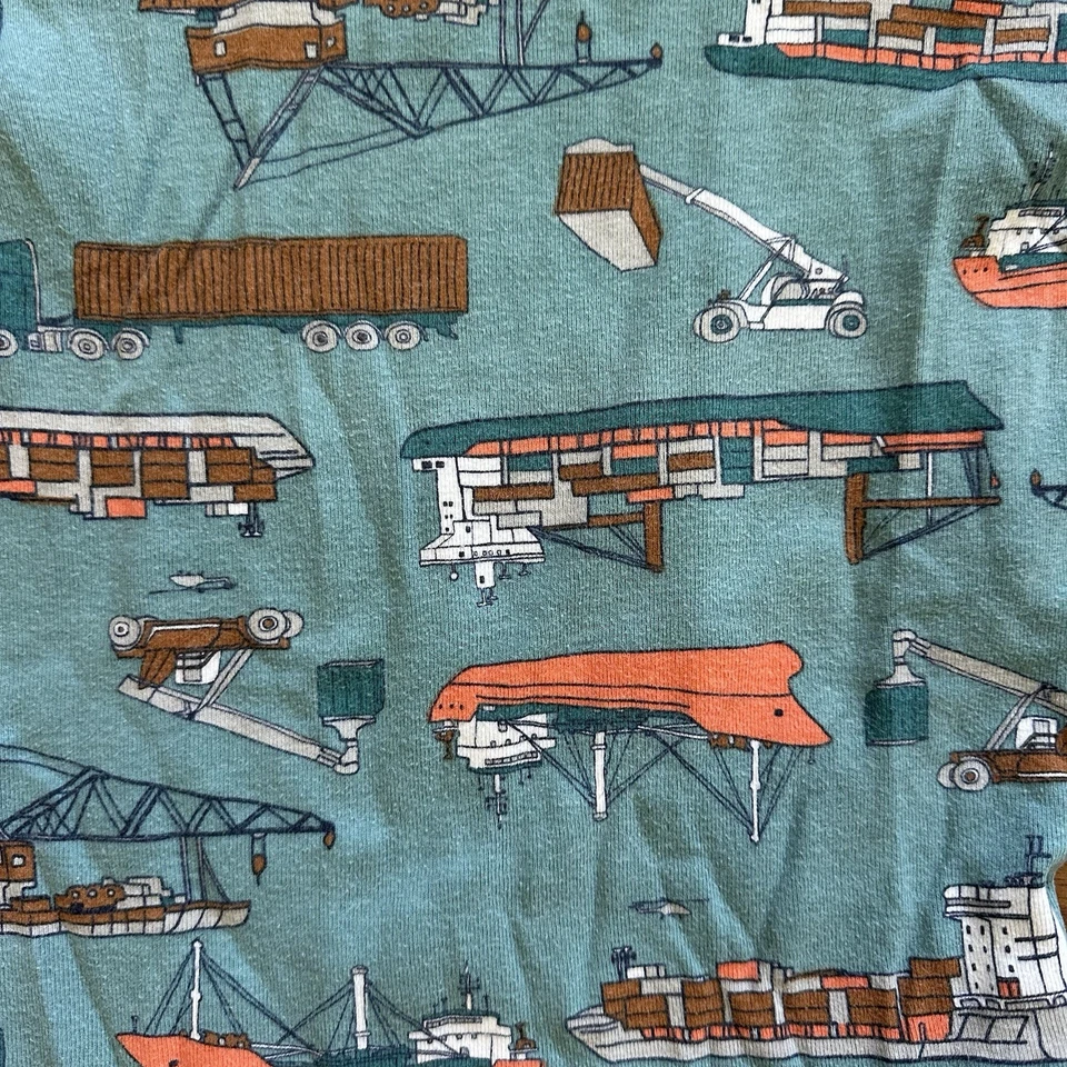 Pijama de manga larga 100 % algodón azul Godzilla 4 piezas Carter’s para niños talla 7 7A ¡EXCELENTE ESTADO USADO! Foto 3 de 4