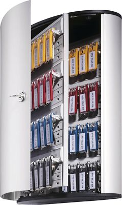 Schlüsselschrank Key-Box H400xB302xT118mm 1-türig Zylinderschl.Anz.Hak.72