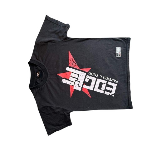 WWE Edge Farewell Tour Graphic Tee Women's Size S Authentic Black Wrestling Top - Picture 4 of 11