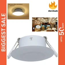 Facon 3 Inch 12V LED RV Puck Light, DLFST3-008/RVR3H-MH34, 3400K Full Aluminu...