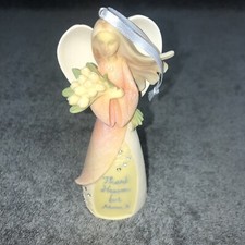 Enesco FOUNDATIONS Angel Christmas Ornament Thank Heaven For Moms