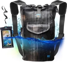 20L Waterproof Dry Bag-Kayaking, Boating, Fishing,Outer Pocket & Tear-Resistant