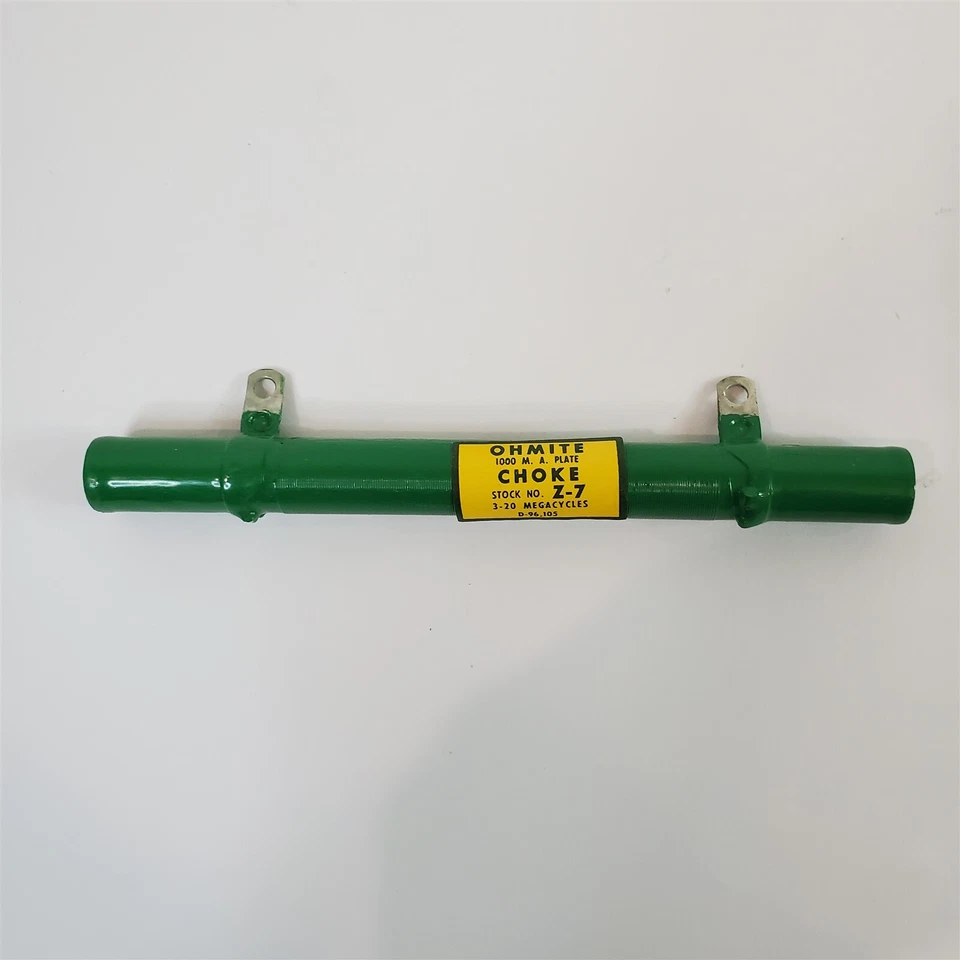 De colección NOS Ohmite Z-7 Inductor Radio Frecuencia RF Placa Choke 3-20MHz 1A Foto 2 de 4