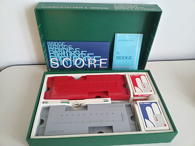 ORIGINAL DAL NERO Selten VINTAGE BRIDGE SET Lager NEU komplett Brettspiel