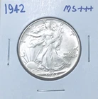 1942 walking liberty half dollar Retains Original Mint Luster Collectors Grade
