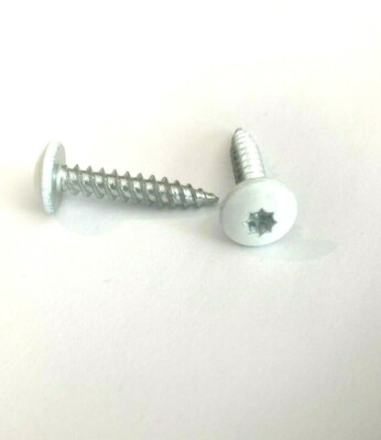 1000 OEM #10 x 1'' Sharp Point White Cargo Trailer Truss Head Double Square Screw