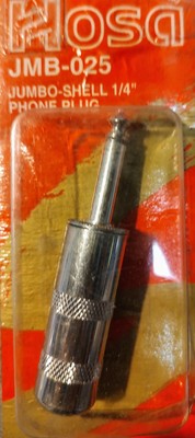 Hosa JMB-025 Jumbo Shell Phone Plug 1/4 inch
