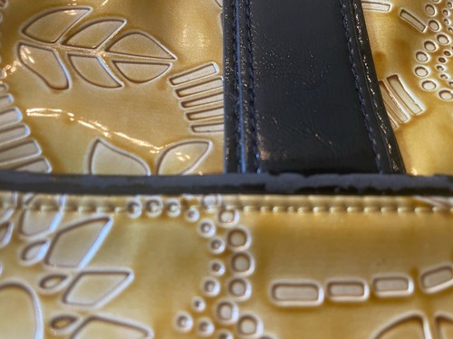 NEW Miche Prima Large Handbag Allie Shell ONLY Purse Flowers Gold Yellow READ - Picture 3 of 7