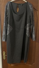 BNWOT Afternoon Of An ... Epic  straight grey dress with lace , size 24
