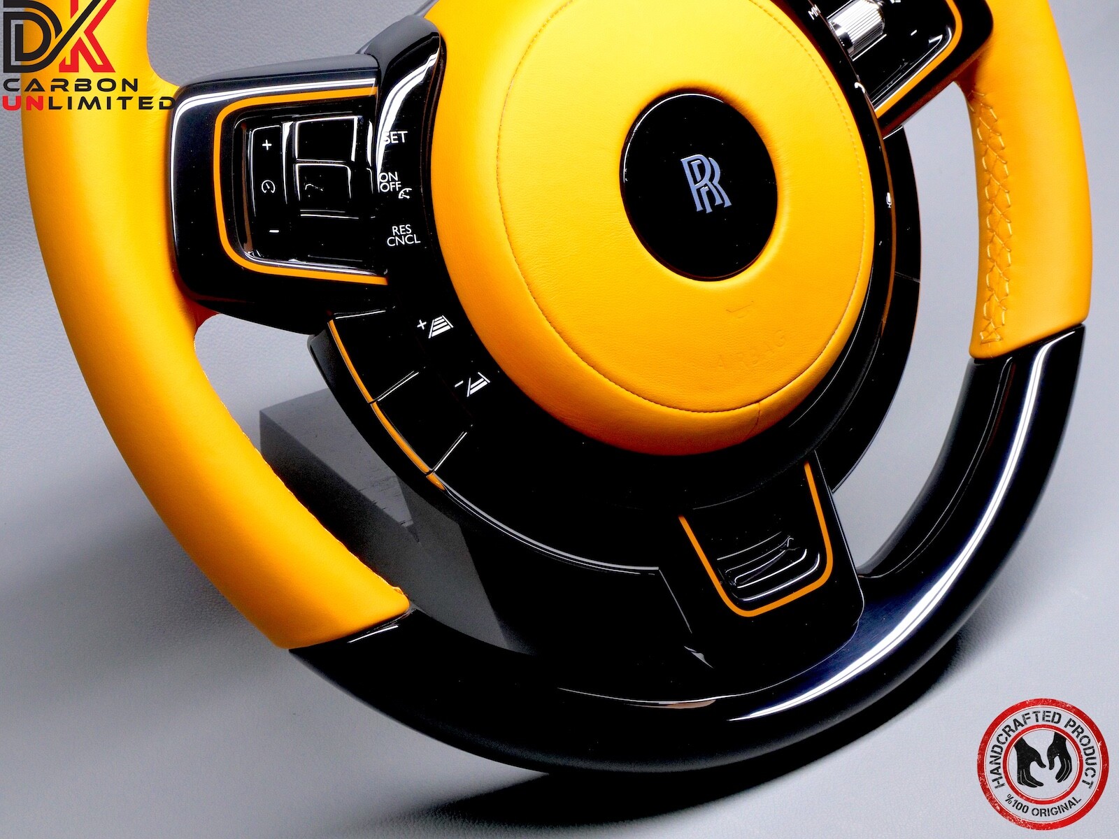 Rolls Royce Phantom 8 VIII Mandarin Napa Leather Piano Black Steering Wheel
