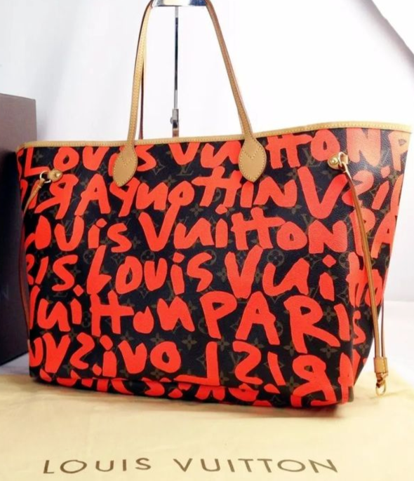 LOUIS VUITTON Monogram Stephen Sprouse Graffiti Neverfull GM tote