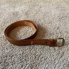 Vintage Hamley Circle H Luttman Luggage leather belt With Solid Brass Buckle