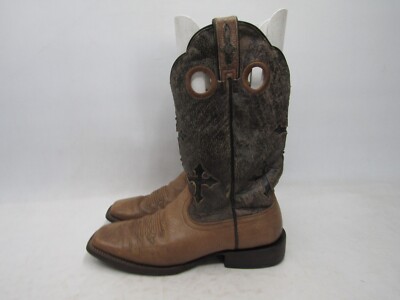 Ariat Mens Size 10 D Black Brown Leather Buckaroo Cowboy Western Boots Ariat Men main image 4