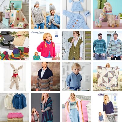 Stricken Häkeln Anleitung Stylecraft 4-fädig DK Kinder Herren Damen Haus Weihnachten