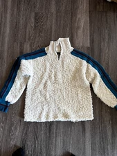 StS Ranchwear pullover sweater 90's fleece zip neck fuzzy