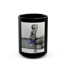 Joan Collins #440 (Vintage Female Icon) Black Coffee Mug