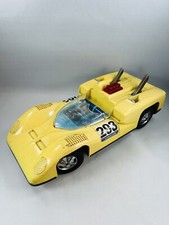 Vintage Bandai Tin Sports Car Chaparral Made In Japan Yellow 293