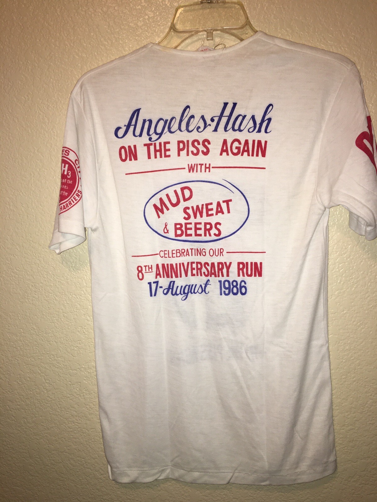 angeles city hash house harriers AcH3 RUN 1986 vintag… Gem