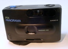 ANSCO PIX PANORAMA Compact 35mm Film Camera W Panoramic Lens Point  Shoot