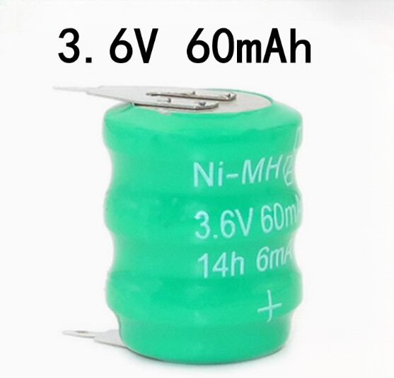 3.6v Replacement Battery for old 60mAh NiCd CMOS Rechargeable Batteries