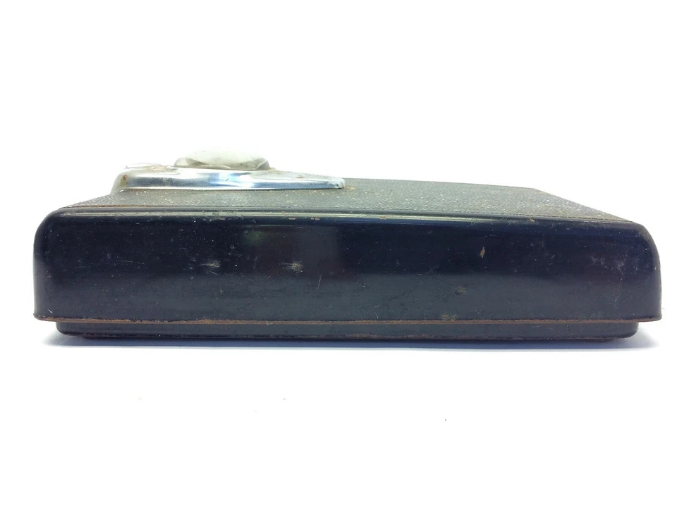 Vintage Usado Detecto Balança de Banheiro Metal Bolha Vidro Estilo Deco Peças Pretas - Imagem 4 de 4