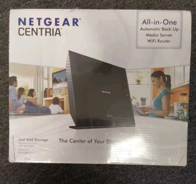 New Sealed! Netgear WNDR4700Centria All-in-One Media Server WiFi Storage Router