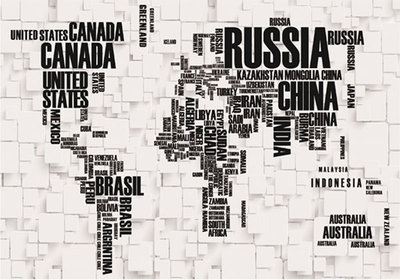 3D World Wide Map Wallpaper Customize Full Wall Mural Photo Printed Home Decor