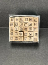 Alphabet Letters Rubber Stamp Set by Studio G, New