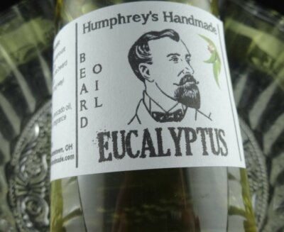 Large 4oz EUCALYPTUS Men's Beard Oil Thick Hair Softener Essential Oil Serum