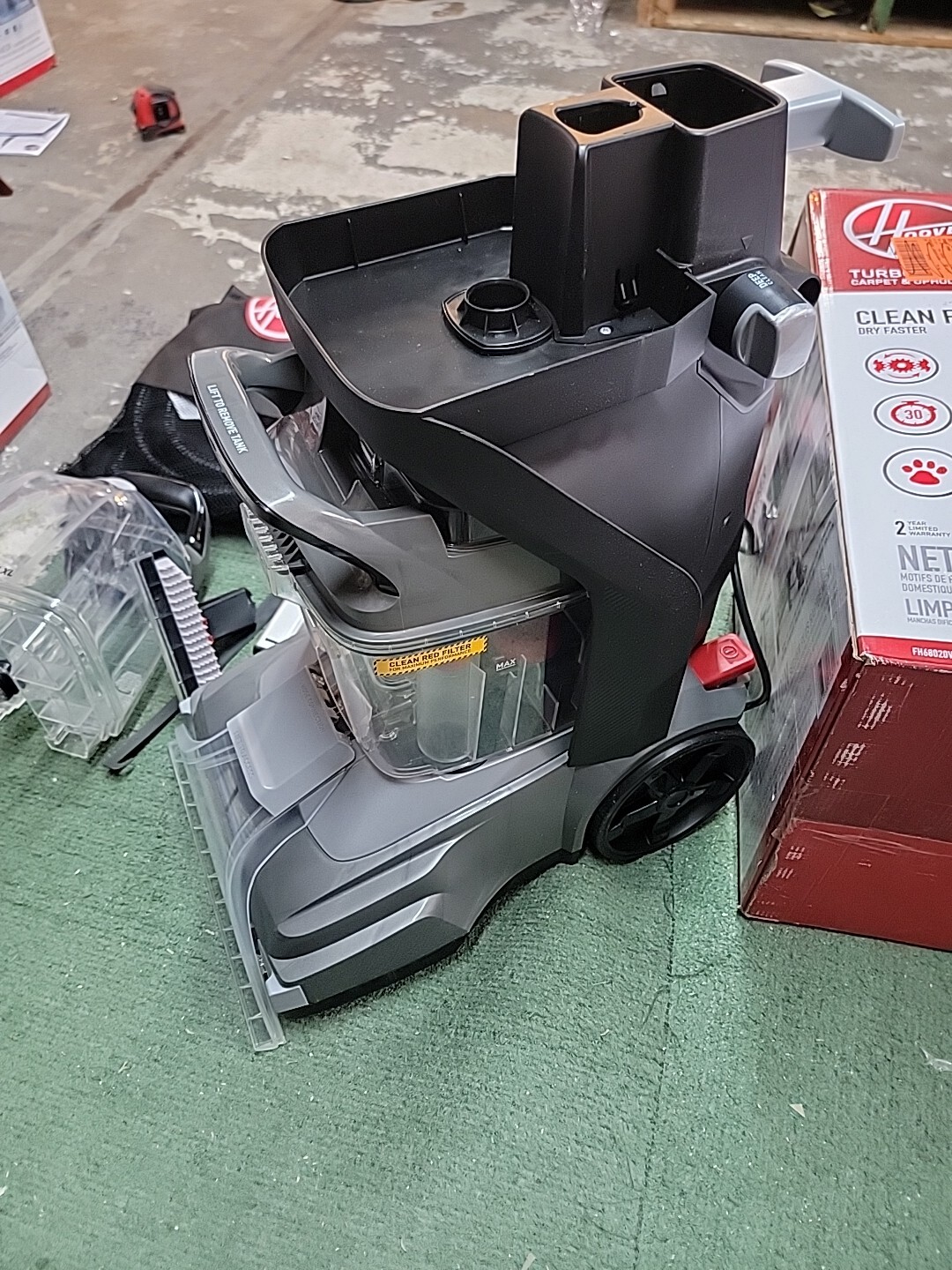 (USED) HOOVER TurboScrub XL Upright Carpet And Upholstery Cleaner