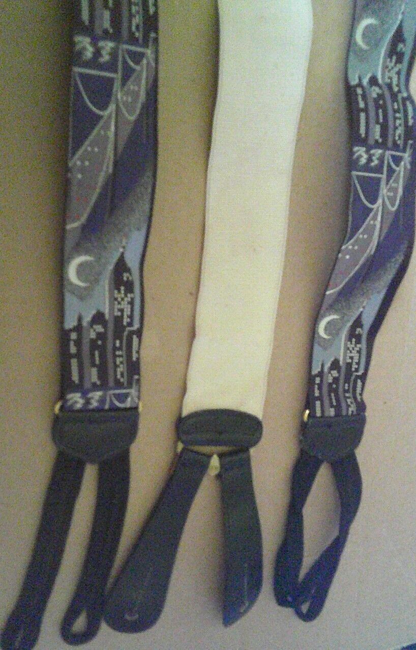 TRAFALGAR Men SUSPENDERS Braces NYC Manhattan At Nigh… Gem