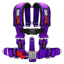 Purple Race H Harness Seat Belt 5 Point 3" Pads Sand Rail 2x2 style Longtravel