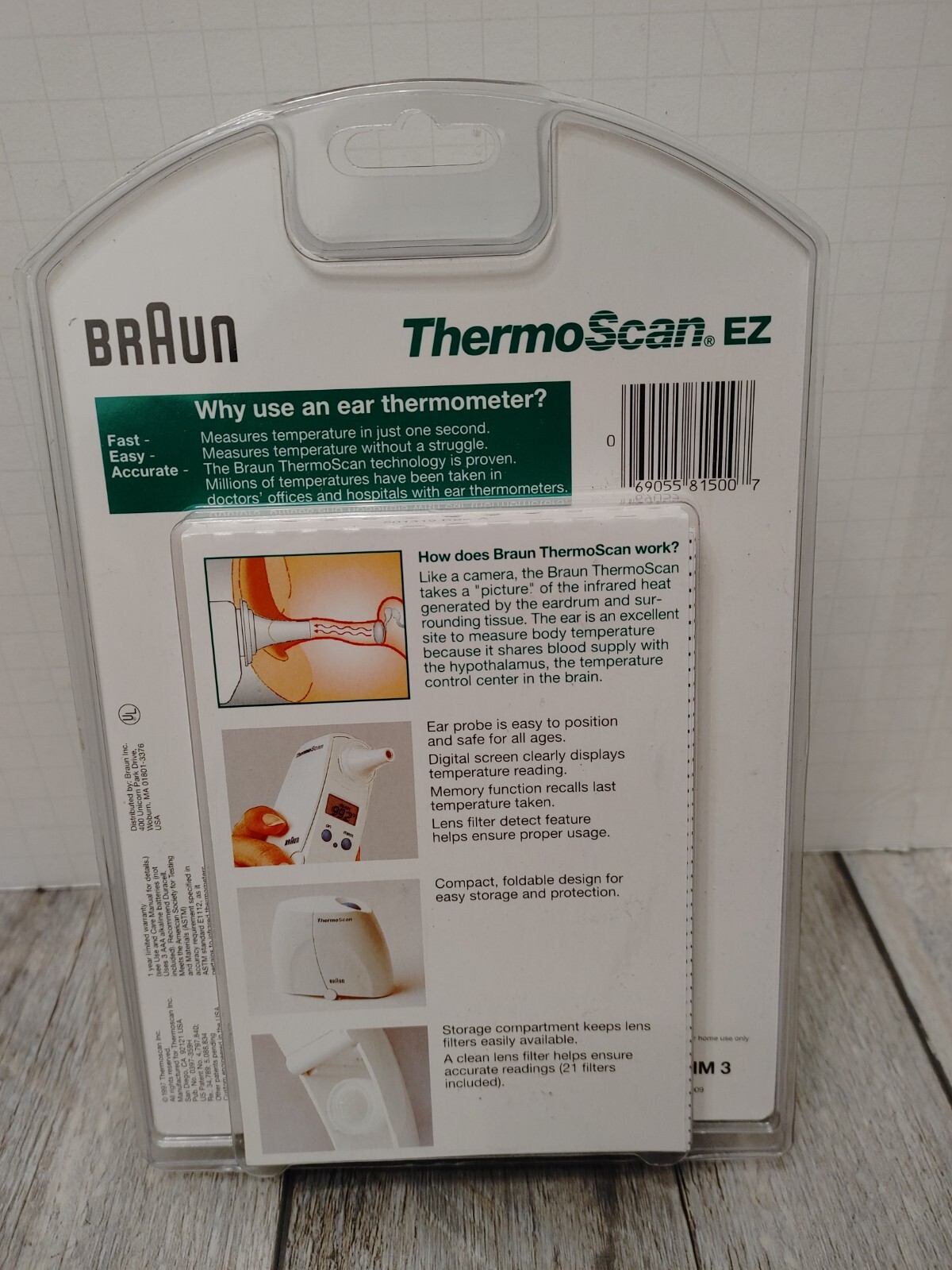 Braun Thermo Scan Thermoscan EZ Hm3 Ear Thermometer for sale online eBay